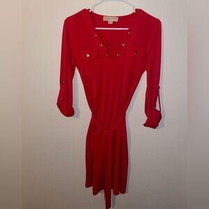 MICHAEL KORS-RED DRESS!